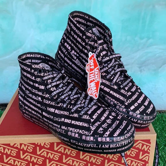 VANS SK8-Hi TAPERED WE ARE BEAUTIFUL Blk/Blk WMNS - Picture 4 of 16